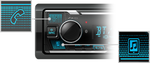 Load image into Gallery viewer, Kenwood KMM-BT408 1-DIN Bluetooth Car Stereo with 3 Preouts & Dual Phone Connectivity