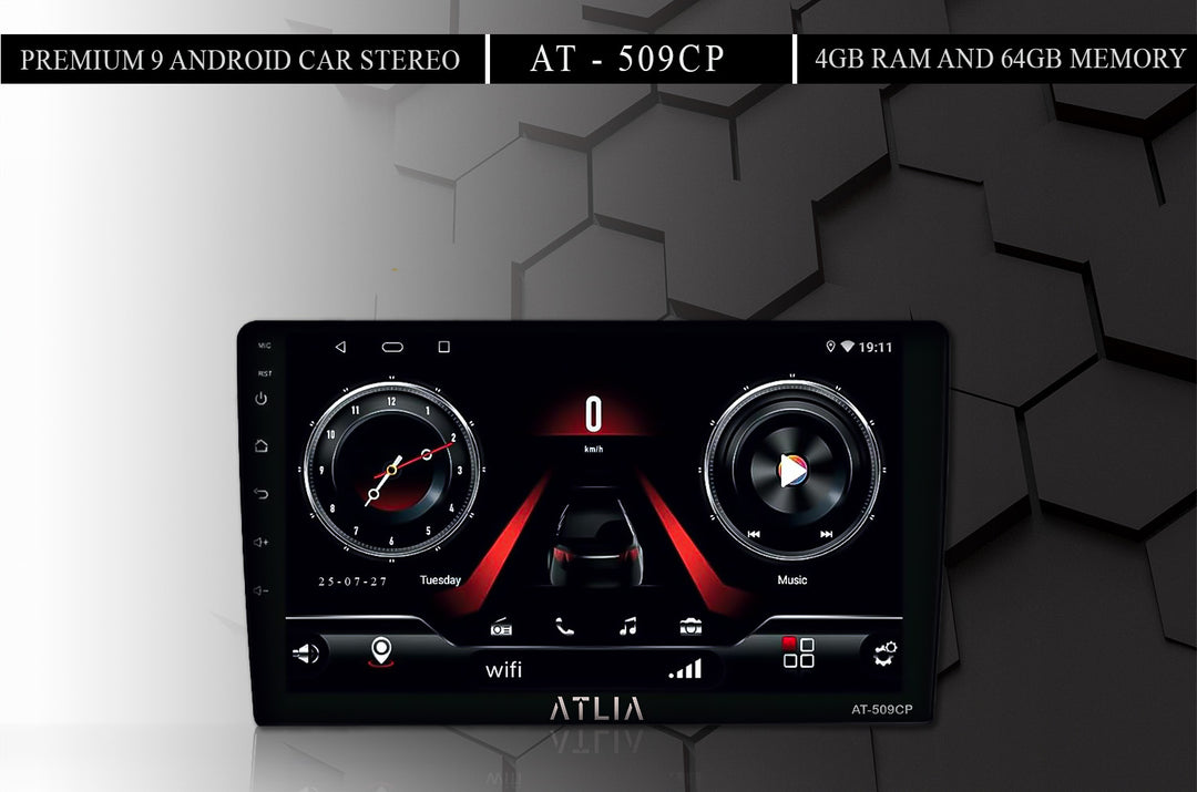 AT-509CP 9 Inch Car Infotainment Multimedia System | Wireless CarPlay & Android Auto NZ