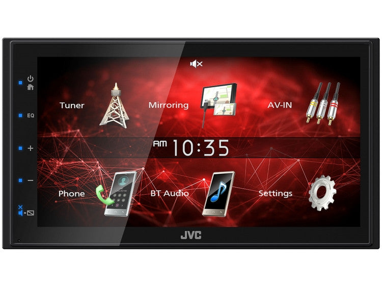 JVC KW-M180BT 6.8" Capacitive Touchscreen Digital Media Receiver with Smartphone Mirroring