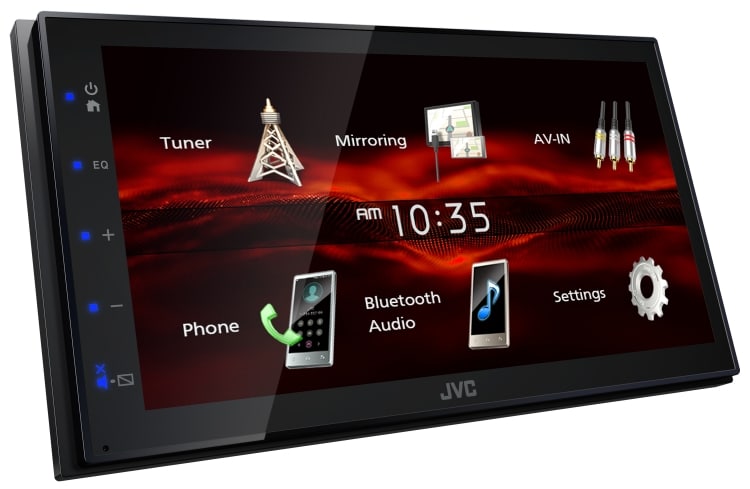 JVC KW-M180BT 6.8" Capacitive Touchscreen Digital Media Receiver with Smartphone Mirroring