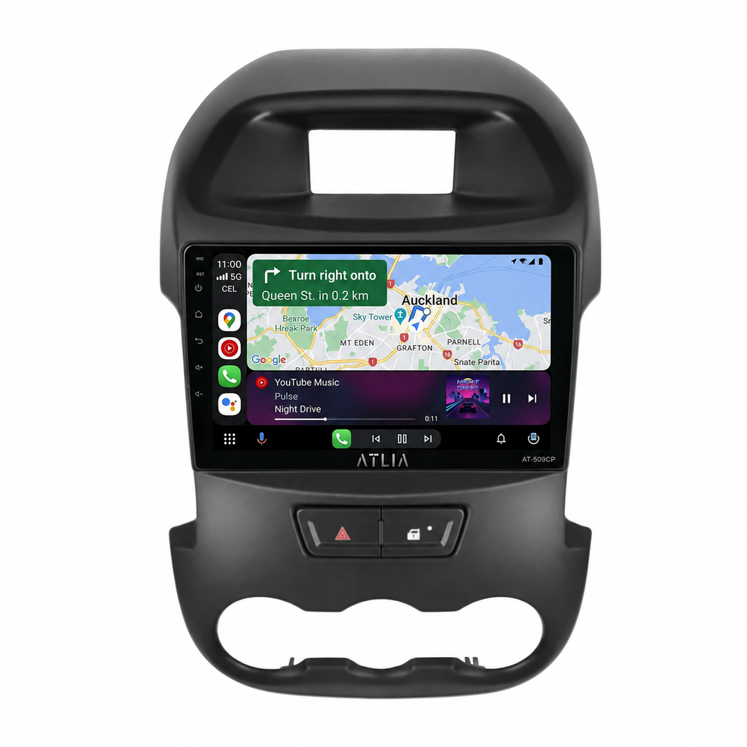 Atlia Wireless Apple CarPlay & Android Auto Stereo for Ford Ranger PX1 & Everest 2012–2015