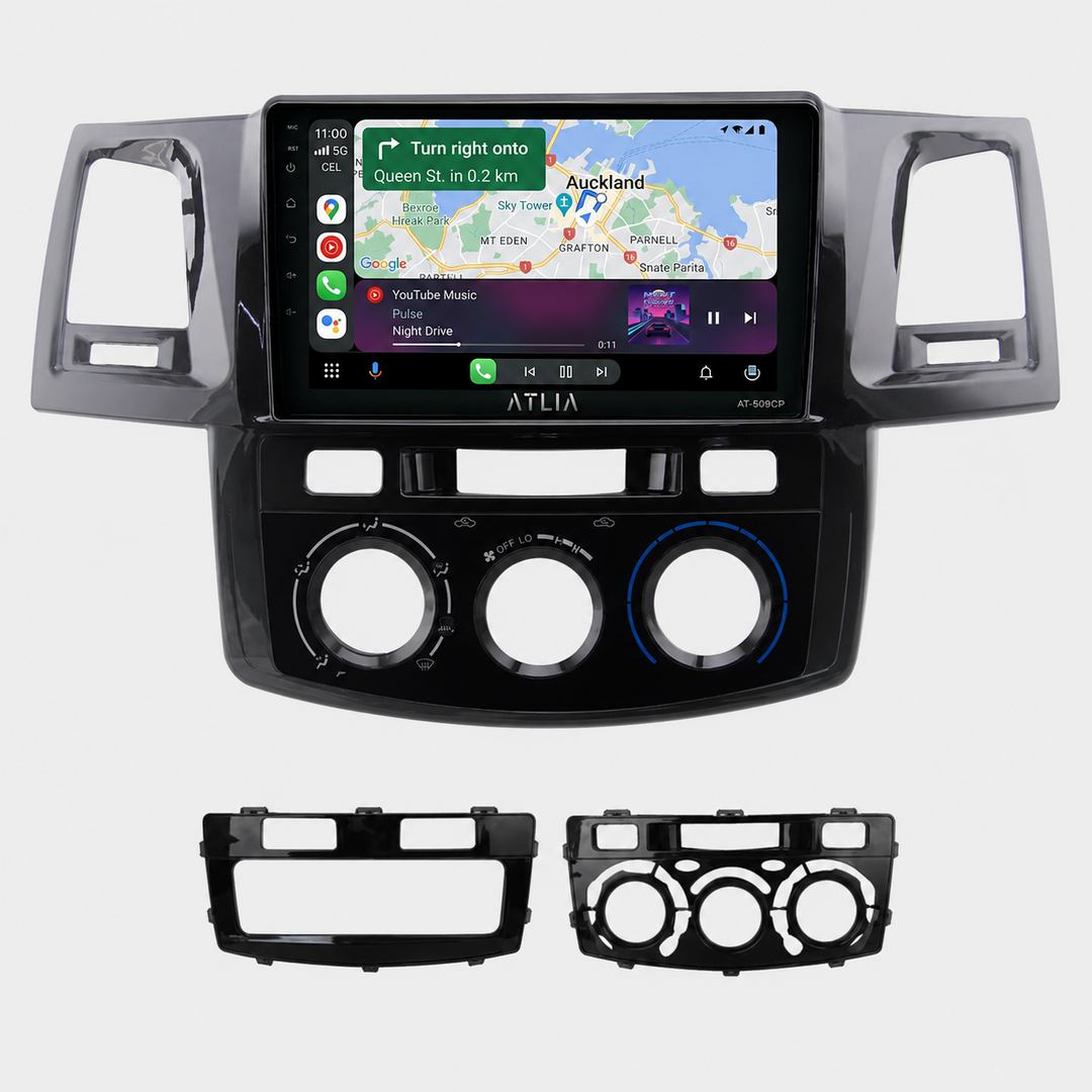 Atlia Wireless Apple CarPlay & Android Auto Stereo for Toyota Hilux 2011–2015