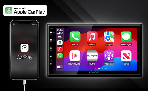 Kenwood DMX5023S 6.8" Apple CarPlay & Android Auto Digital Multimedia Receiver
