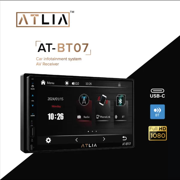 Atlia AT-BT07 Car Bluetooth Stereo / Entertainment Unit