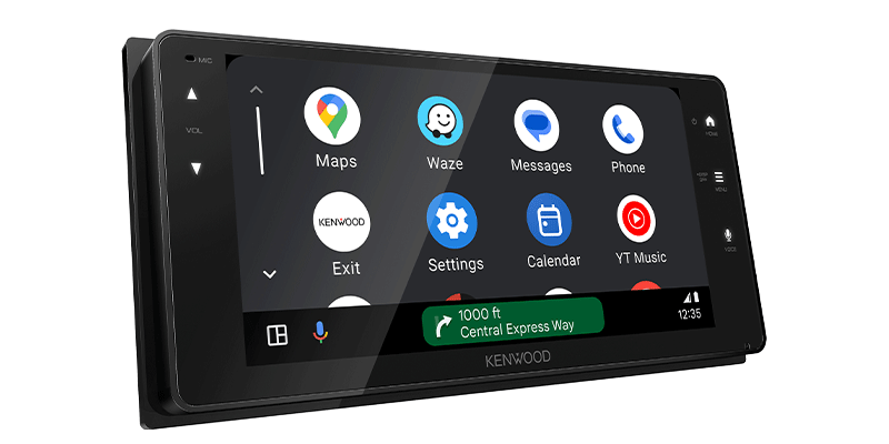 Kenwood DMX723WS 6.8" Wireless Apple CarPlay & Android Auto Digital Multimedia Receiver – 200mm Wide
