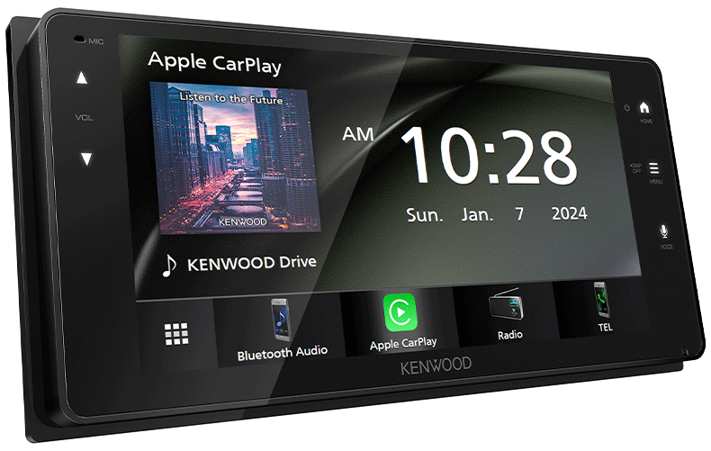 Kenwood DMX723WS 6.8" Wireless Apple CarPlay & Android Auto Digital Multimedia Receiver – 200mm Wide