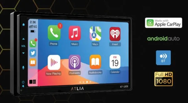 Altia AT-LX09 Headunit – Wireless Apple CarPlay, Android Auto, and High-Performance 7-Inch Touchscreen Car Stereo